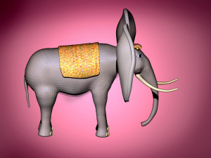 elephant in africa 3D Модель