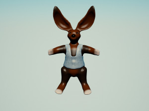 rabbit in a vest 3D-Modell