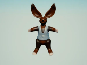 rabbit in a vest 3D Model
