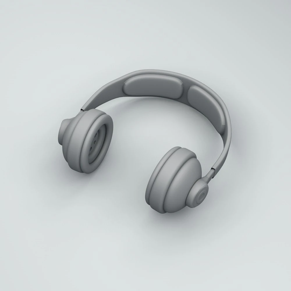 on-ear headphones 3D Model .c4d .max .obj .3ds .fbx .stl .blend 