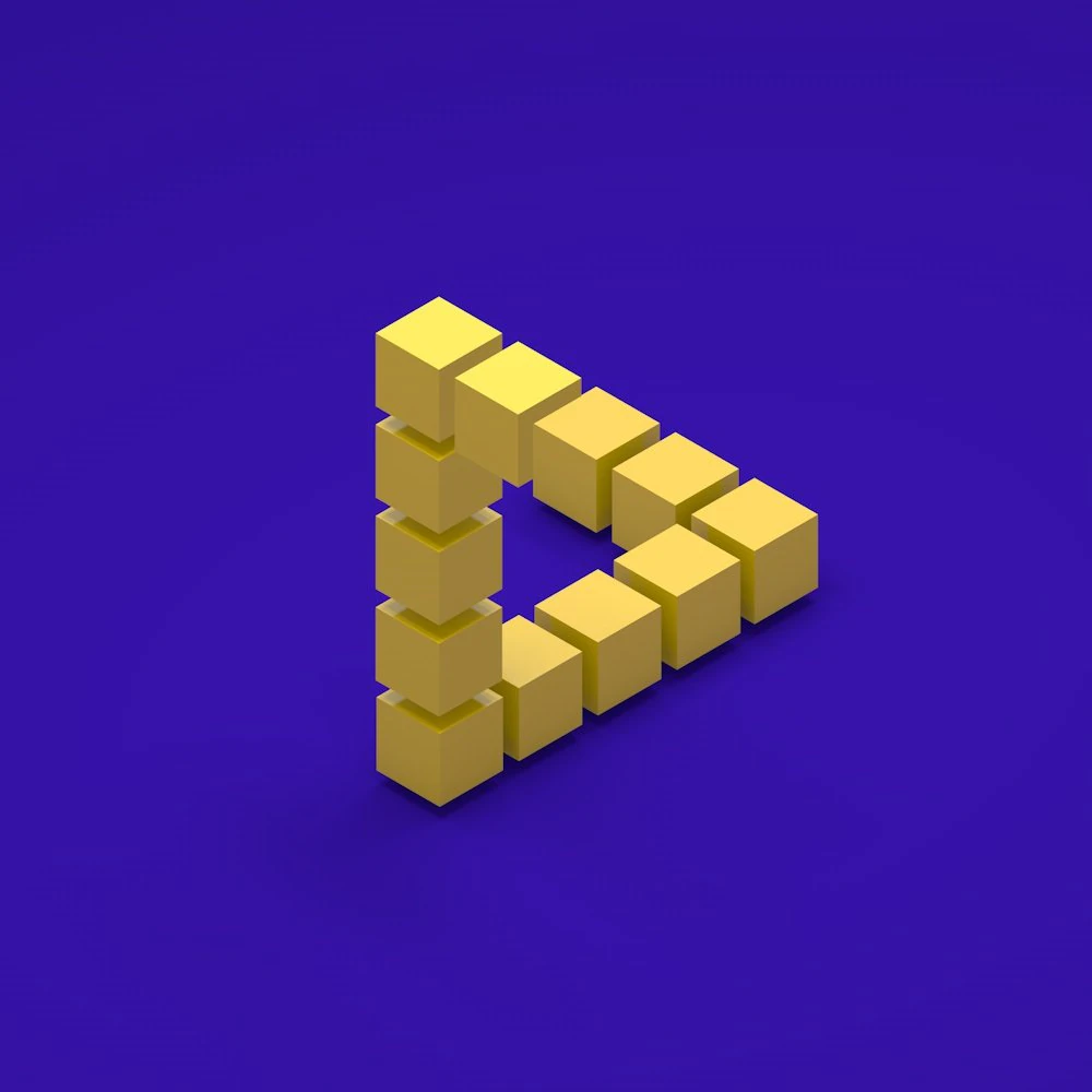 impossible triangle 3D Model .c4d .max .obj .3ds .fbx .stl .blend 