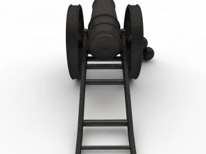 an old cannon 3D Model