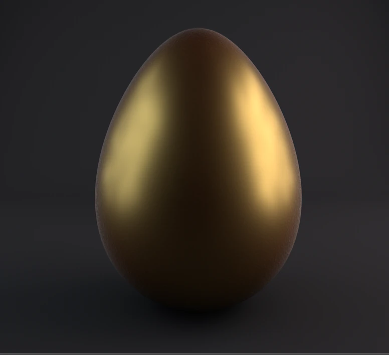 Altın yumurtadaki koronavir&uuml;s Altın yumurtadaki koronavir&uuml;s 3D Model .c4d .max .obj .3ds .fbx .stl .blend 