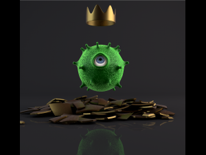 cocoronavirus in the golden eggronavirus in the golden egg 3D Модель