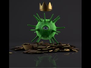 cocoronavirus in the golden eggronavirus in the golden egg 3D Модель