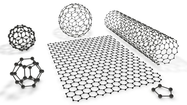 the set of models of graphene molecules 3D Model .c4d .max .obj .3ds .fbx .stl .blend 