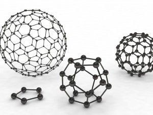 the set of models of graphene molecules 3D Model