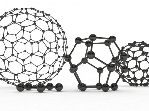 the set of models of graphene molecules 3D Model