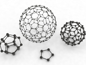 the set of models of graphene molecules 3D Model