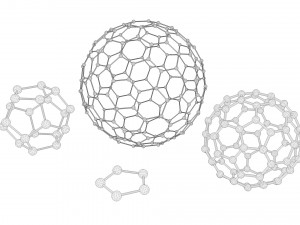 the set of models of graphene molecules 3D Model
