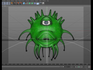 one-eyed coronavirus Modelo 3D