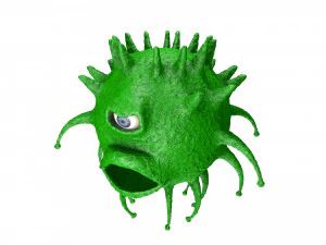 one-eyed coronavirus 3D Model