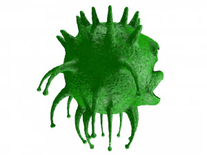 one-eyed coronavirus 3D Model