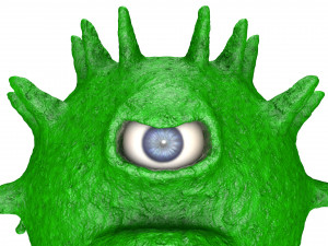 one-eyed coronavirus Modelo 3D
