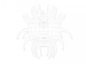 one-eyed scary virus 3D Model