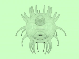 one-eyed scary virus 3D Model