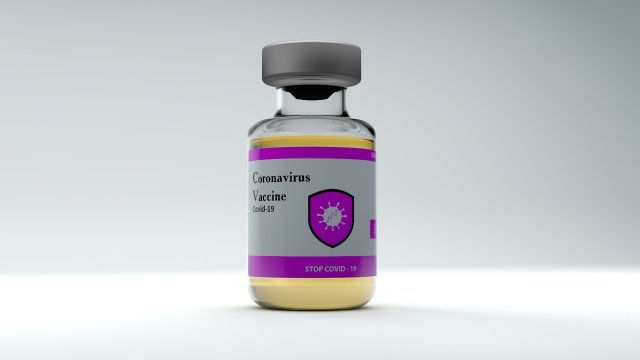 bottle of covid-19 coronavirus vaccine Modelo 3D .c4d .max .obj .3ds .fbx .stl .blend 
