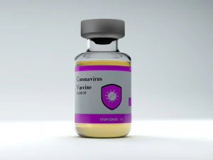 bir şişe covid-19 koronavir&uuml;s aşısı 3D Model