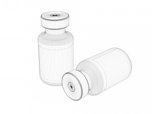 bottle of covid-19 coronavirus vaccine Modelo 3D