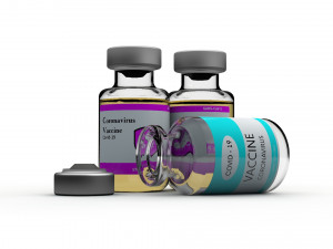 bottle of covid-19 coronavirus vaccine Modelo 3D