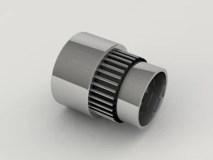 a set of ball and roller bearings of different designs 3D Model