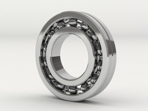 a set of ball and roller bearings of different designs 3D Модель