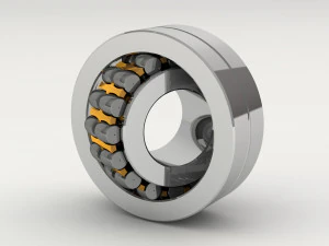 a set of ball and roller bearings of different designs 3D Model