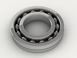 a set of ball and roller bearings of different designs 3D Model