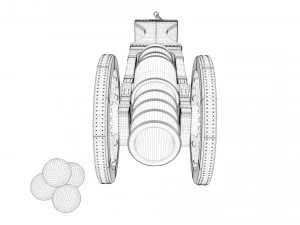 an old medieval cannon 3D Model