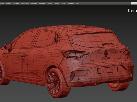 2024 Renault Clio 3D Model