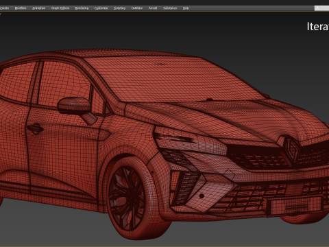 2024 Renault Clio 3D Model