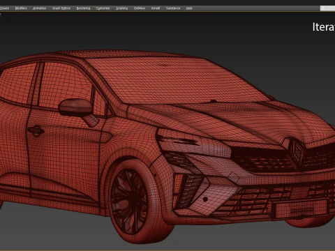 2024 Renault Clio 3D Model
