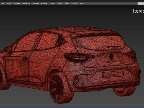 2024 Renault Clio 3D Model