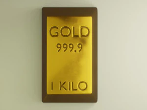 gold bar 3D Model