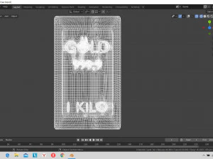 gold bar 3D Model