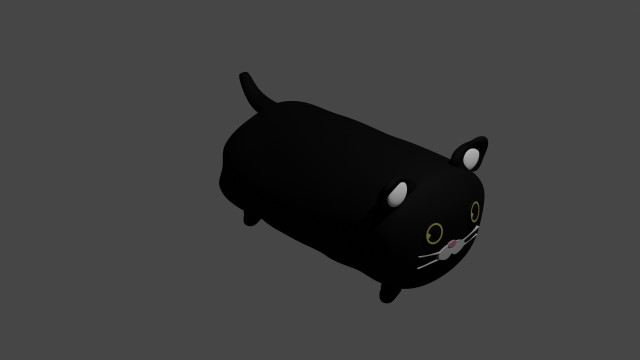pillow cat Modelo 3D .c4d .max .obj .3ds .fbx .stl .blend 