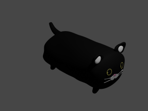 pillow cat 3Dモデル