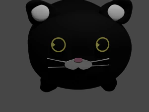 travesseiro gato Modelo 3D