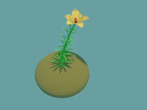 Blume 3D Modell