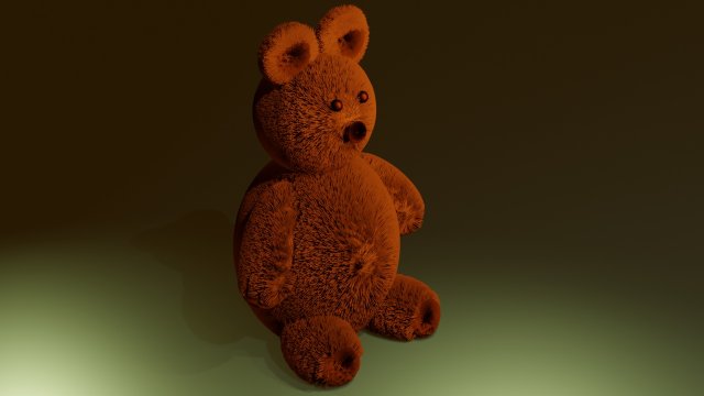 teddy bear 3D Модель .c4d .max .obj .3ds .fbx .stl .blend 