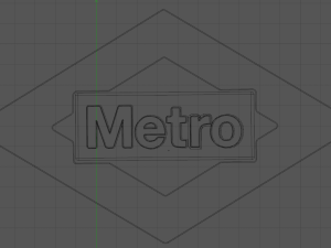 madrid subway logo Modelo 3D