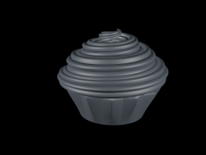 cake with mold Modelo 3D