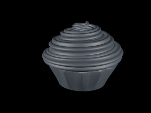 kue dengan cetakan Model 3D