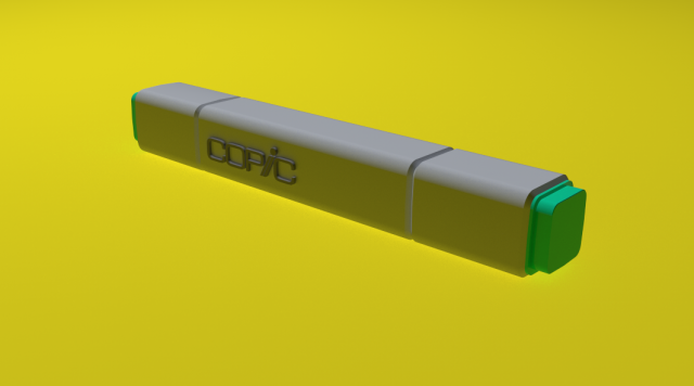 copic pen Modelo 3D .c4d .max .obj .3ds .fbx .stl .blend 