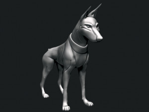 doberman 3D Print Model