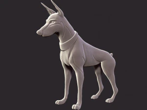 doberman 3D Print Model