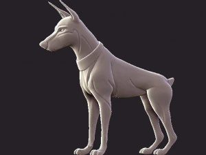 doberman 3D Print Model