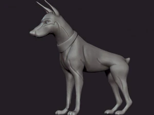 doberman 3D Print Model