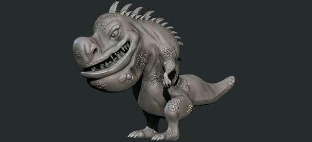 dino 3Dプリントモデル .c4d .max .obj .3ds .fbx .stl .blend
