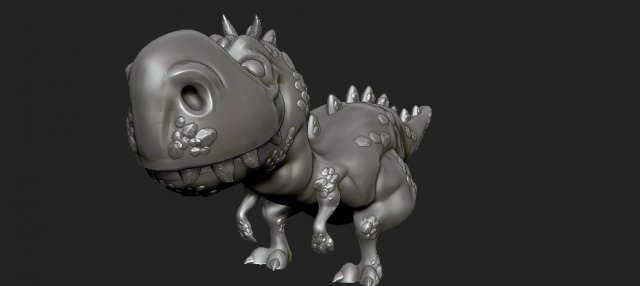 dino 3Dプリントモデル .c4d .max .obj .3ds .fbx .stl .blend 